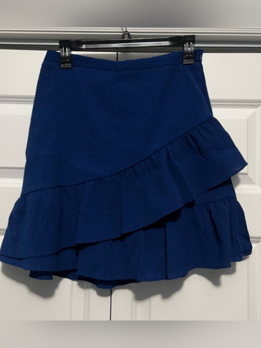 Banana Republic Blue Tiered Ruffle Skirt